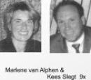 Marlene van Alphen &                          Kees Slegt  9x